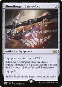 Bloodforged Battle-Axe - Double Masters 2022 - Magic: The Gathering card