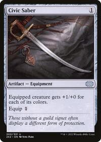 Civic Saber - Double Masters 2022 - Magic: The Gathering card