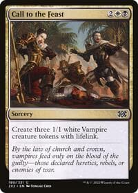 Call to the Feast - Double Masters 2022 - Magic: The Gathering card