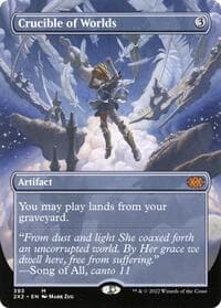 Crucible of Worlds (Borderless) - Double Masters 2022 - Magic: The Gathering card