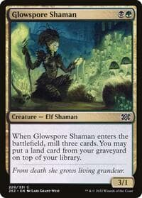 Glowspore Shaman - Double Masters 2022 - Magic: The Gathering card