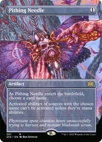 Pithing Needle (Borderless) - Double Masters 2022 - Magic: The Gathering card