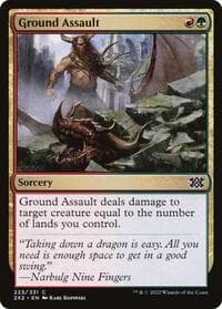 Ground Assault - Double Masters 2022 - Magic: The Gathering card