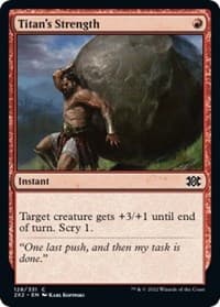 Titan's Strength - Double Masters 2022 - Magic: The Gathering card