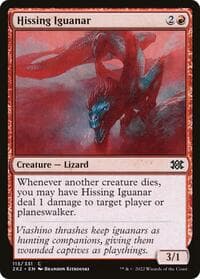 Hissing Iguanar - Double Masters 2022 - Magic: The Gathering card