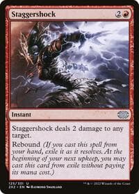 Staggershock - Double Masters 2022 - Magic: The Gathering card