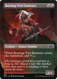 Burning-Tree Emissary (Borderless) - Double Masters 2022 - Magic: The Gathering card