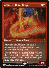 Abbot of Keral Keep (Foil Etched) - Double Masters 2022 - Magic: The Gathering card