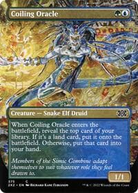 Coiling Oracle (Borderless) - Double Masters 2022 - Magic: The Gathering card