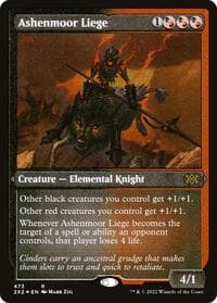 Ashenmoor Liege (Foil Etched) - Double Masters 2022 - Magic: The Gathering card