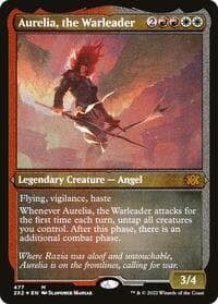 Aurelia, the Warleader (Foil Etched) - Double Masters 2022 - Magic: The Gathering card