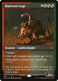 Boartusk Liege (Foil Etched) - Double Masters 2022 - Magic: The Gathering card
