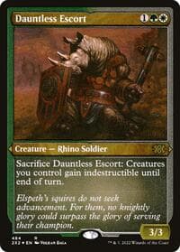 Dauntless Escort (Foil Etched) - Double Masters 2022 - Magic: The Gathering card