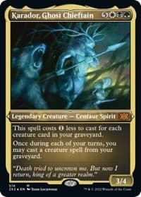 Karador, Ghost Chieftain (Foil Etched) - Double Masters 2022 - Magic: The Gathering card