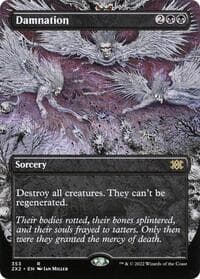 Damnation (Borderless) - Double Masters 2022 - Magic: The Gathering card