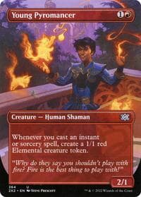 Young Pyromancer (Borderless) - Double Masters 2022 - Magic: The Gathering card