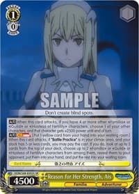 Reason for Her Strength, Ais (SR) - Is it Wrong to Try to Pick Up Girls in a Dungeon? - Weiss Schwarz card