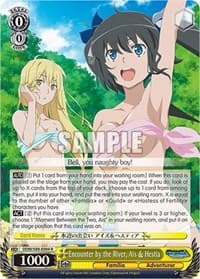 Encounter by the River, Ais & Hestia - Is it Wrong to Try to Pick Up Girls in a Dungeon? - Weiss Schwarz card