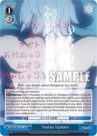 Status Update - Is it Wrong to Try to Pick Up Girls in a Dungeon? - Weiss Schwarz card