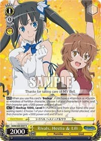 Rivals, Hestia & Lili - Is it Wrong to Try to Pick Up Girls in a Dungeon? - Weiss Schwarz card