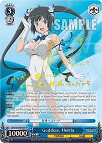 Goddess, Hestia (SP) - Is it Wrong to Try to Pick Up Girls in a Dungeon? - Weiss Schwarz card