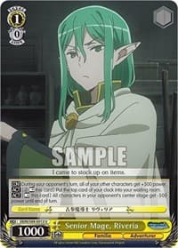 Senior Mage, Riveria - Is it Wrong to Try to Pick Up Girls in a Dungeon? - Weiss Schwarz card