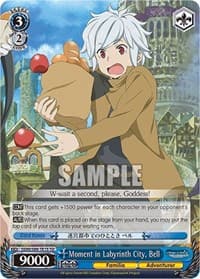 Moment in Labyrinth City, Bell - Is it Wrong to Try to Pick Up Girls in a Dungeon? - Weiss Schwarz card