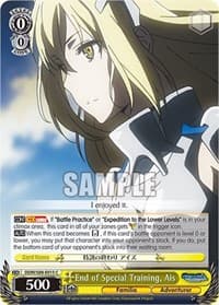 End of Special Training, Ais - Is it Wrong to Try to Pick Up Girls in a Dungeon? - Weiss Schwarz card
