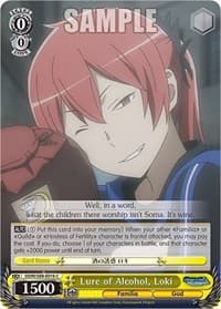 Lure of Alcohol, Loki - Is it Wrong to Try to Pick Up Girls in a Dungeon? - Weiss Schwarz card