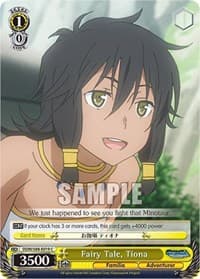 Fairy Tale, Tiona - Is it Wrong to Try to Pick Up Girls in a Dungeon? - Weiss Schwarz card