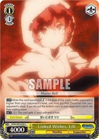 Linked Wishes, Lili - Is it Wrong to Try to Pick Up Girls in a Dungeon? - Weiss Schwarz card