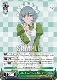 City-Savvy Maiden, Syr - Is it Wrong to Try to Pick Up Girls in a Dungeon? - Weiss Schwarz card