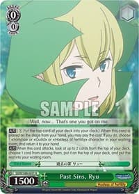 Past Sins, Ryu - Is it Wrong to Try to Pick Up Girls in a Dungeon? - Weiss Schwarz card