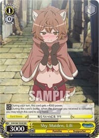 Shy Maiden, Lili (RRR) - Is it Wrong to Try to Pick Up Girls in a Dungeon? - Weiss Schwarz card