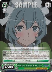 Today's Lunch Box, Syr - Is it Wrong to Try to Pick Up Girls in a Dungeon? - Weiss Schwarz card