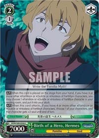 Birth of a Hero, Hermes - Is it Wrong to Try to Pick Up Girls in a Dungeon? - Weiss Schwarz card
