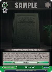 "Grimoire" - Is it Wrong to Try to Pick Up Girls in a Dungeon? - Weiss Schwarz card