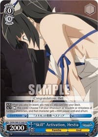 "Skill" Activation, Hestia (Foil) - Is it Wrong to Try to Pick Up Girls in a Dungeon? - Weiss Schwarz card