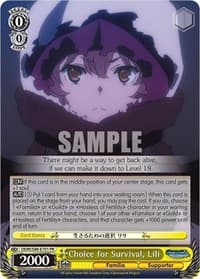 Choice for Survival, Lili - Is it Wrong to Try to Pick Up Girls in a Dungeon? - Weiss Schwarz card
