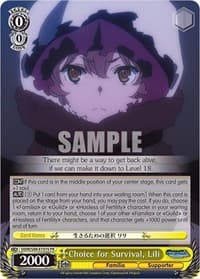 Choice for Survival, Lili (Foil) - Is it Wrong to Try to Pick Up Girls in a Dungeon? - Weiss Schwarz card
