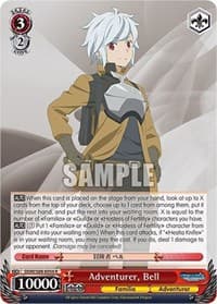 Adventurer, Bell - Is it Wrong to Try to Pick Up Girls in a Dungeon? - Weiss Schwarz card