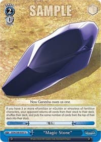 "Magic Stone" - Is it Wrong to Try to Pick Up Girls in a Dungeon? - Weiss Schwarz card
