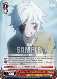 Aiming for Greater Heights, Bell - Is it Wrong to Try to Pick Up Girls in a Dungeon? - Weiss Schwarz card