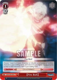 Fire Bolt - Is it Wrong to Try to Pick Up Girls in a Dungeon? - Weiss Schwarz card