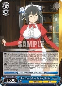 Part-Time Job on the Side, Hestia - Is it Wrong to Try to Pick Up Girls in a Dungeon? - Weiss Schwarz card