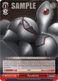 Pyonkichi - Is it Wrong to Try to Pick Up Girls in a Dungeon? - Weiss Schwarz card