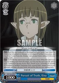 Pursuit of Truth, Eina - Is it Wrong to Try to Pick Up Girls in a Dungeon? - Weiss Schwarz card