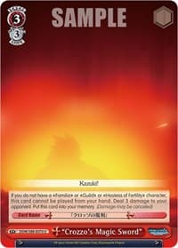 "Crozzo's Magic Sword" - Is it Wrong to Try to Pick Up Girls in a Dungeon? - Weiss Schwarz card