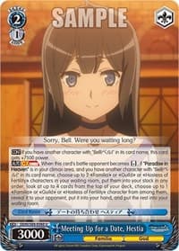Meeting Up for a Date, Hestia - Is it Wrong to Try to Pick Up Girls in a Dungeon? - Weiss Schwarz card