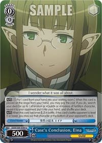 Case's Conclusion, Eina - Is it Wrong to Try to Pick Up Girls in a Dungeon? - Weiss Schwarz card